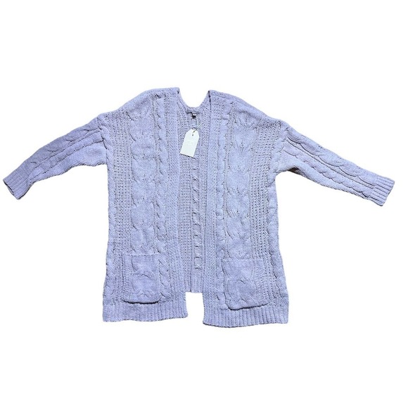 NWT! Women's Love tree open front light pink cardigan. Warm & Cozy. Size Small. - Picture 1 of 5